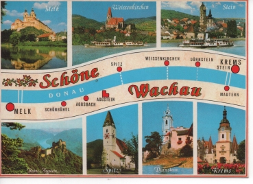 Ansichtskarte Schöne Wachau - Mehrbildkarte